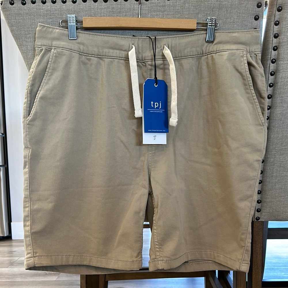 The Perfect Jean - Men's Tan Drawstring Shorts - 36